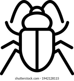 insect vector thin line icon