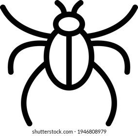 insect vector thin line icon