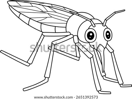 Insect Water Strider Animal Isolated Coloring Page
