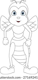 Insecto insecto Silueta Insecto Insecto Animal aislado para colorear Página
