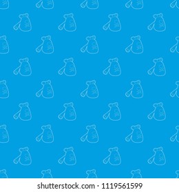 Insecticide device pattern vector seamless blue repeat for any use