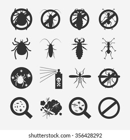 Insecticide Icon set svg