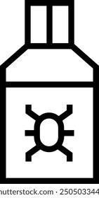 Insecticide icon. Thin linear style design isolated on white background