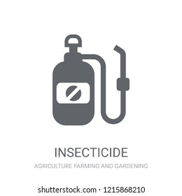 Insecticide icon. Trendy Insecticide logo concept on white background from Agriculture Farming and Gardening collection. Suitable for use on web apps, mobile apps and print media.