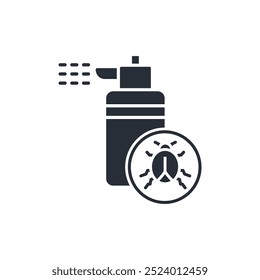 insecticide icon. vector.Editable stroke.linear style sign for use web design,logo.Symbol illustration.