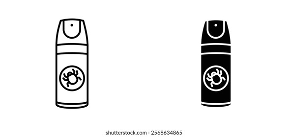 Insecticide icons in outline and fill. vector illustration for ui.