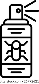 Insecticide Line vector Icon Design