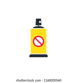 Insektizid Spray kann ein einfaches Symbol. Clip-Art-Bild einzeln auf weißem Hintergrund