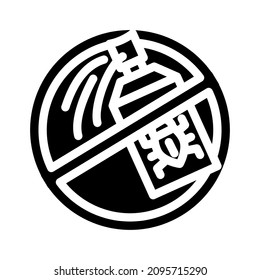 insecticides free glyph icon vector. insecticides free sign. isolated contour symbol black illustration