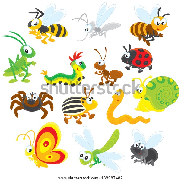 Insects Stock Vector (Royalty Free) 138987482