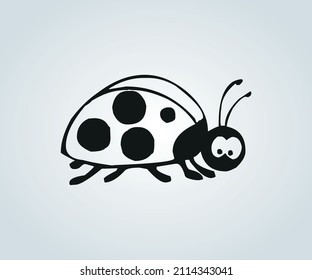 Insects in abstract cartoon for illustration