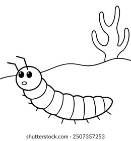 Insectos en el Arte vectorial del desierto ilustración