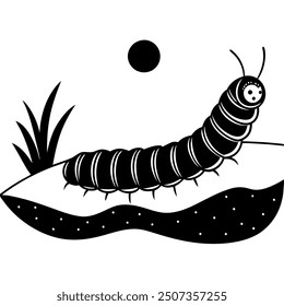 Insectos en el Arte vectorial del desierto ilustración
