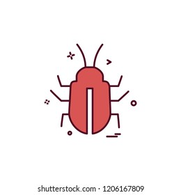 Insects icon design vector 