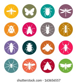 Insects icon set