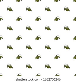 Insects linear pattern - vector seamless texture or background with bugs and beetles in thin line style