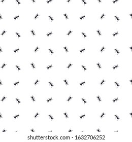 Insects linear pattern - vector seamless texture or background with bugs and beetles in thin line style