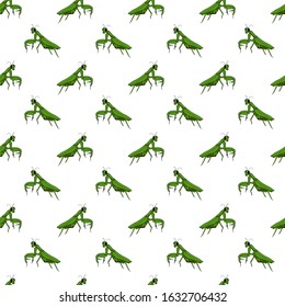 Insects linear pattern - vector seamless texture or background with bugs and beetles in thin line style