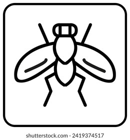 Insects on car vector icon