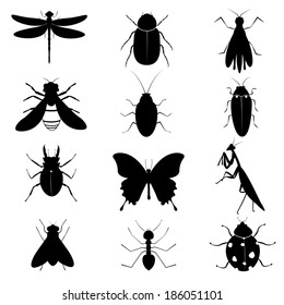 Insects Silhouettes Collection