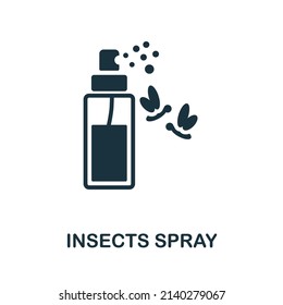 Icono de Insect Spray. Icono Monocromo simple Insecto Spray para plantillas, diseño web e infografías