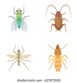 Insects vector icons