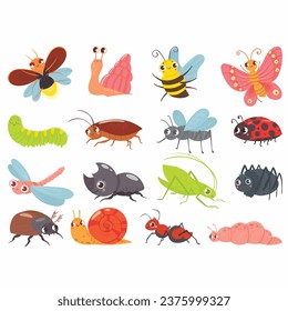 insects vectors for different decorative and other usage