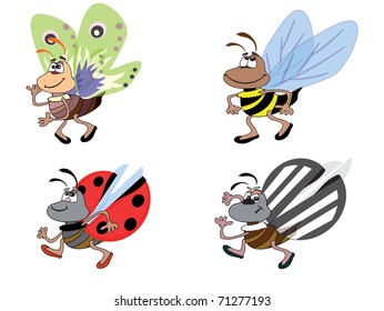 Insects,cartoon