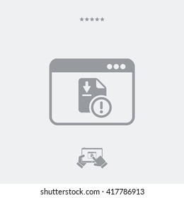Insecure download alert