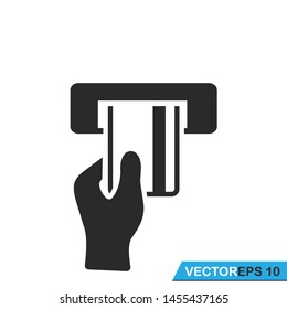 insert card atm icon vector design template