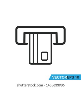 insert card atm icon vector design template