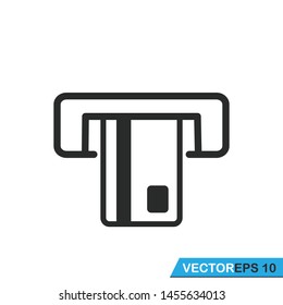 insert card atm icon vector design template