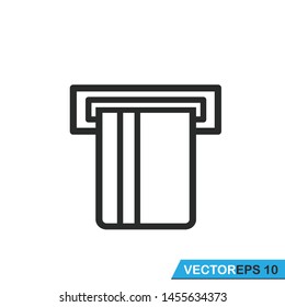 insert card atm icon vector design template