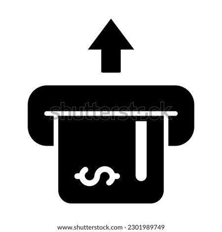 Insert Card Glyph Icon Design