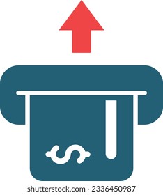 Insert Card Glyph Two Color Icon For Personal And Commercial Use.
