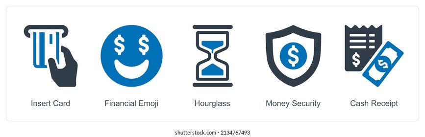 Insert Card And Hourglass Icon Concept