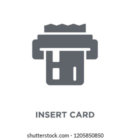 Insert card icon. Insert card design concept from Ecommerce collection. Simple element vector illustration on white background.