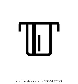 Insert card icon illustration isolated vector sign symbol
