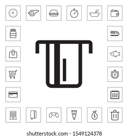 Insert card icon illustration isolated vector sign symbol
