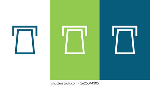 Insert card icon illustration isolated vector sign symbol
