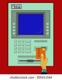 Insert the card into the ATM