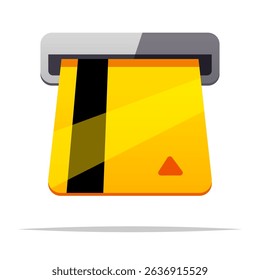 Insert card slot vector isolated illustration