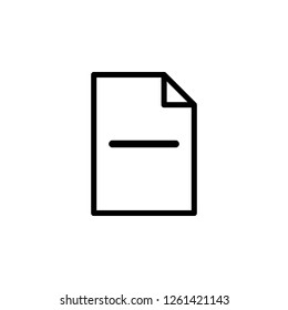 insert citation, page, minus icon. Can be used for web, logo, mobile app, UI, UX