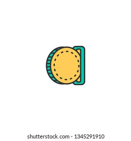 insert coin icon line design. Business icon vector illustration