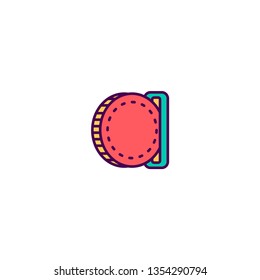 insert coin icon line design. Business icon vector illustration