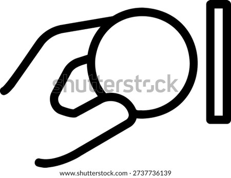 insert coin line icon illustration vector
