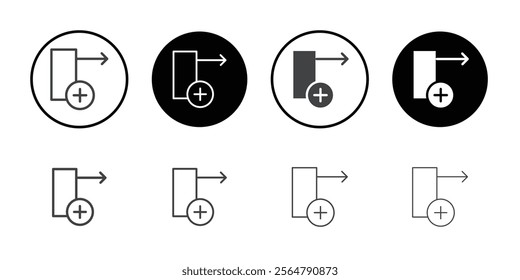 Insert column row icon simple vector symbol