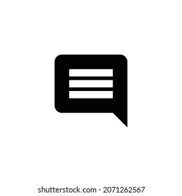 insert comment Icon. Flat style design isolated on white background. Vector illustration