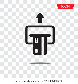 insert credit card icon isolated on white background.