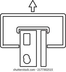 Insert credit card icon. Shopping sign. Bank ATM symbol..eps
